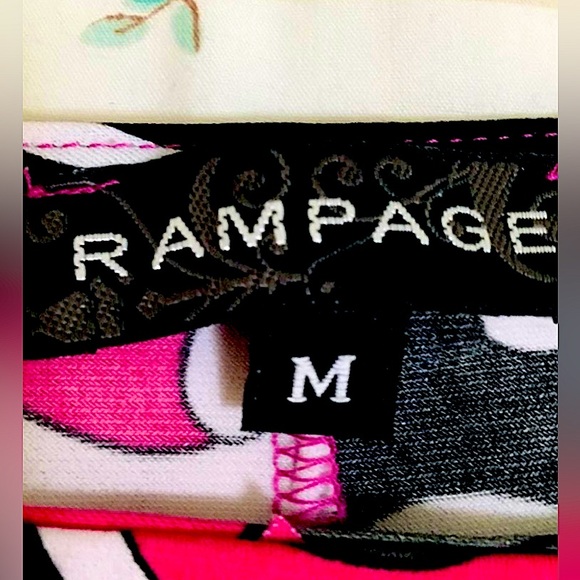 Rampage Pink Funky Boho Belted Caftan Top - Picture 10 of 10